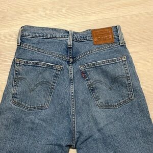 Levi's Ribcage Straight High Rise Blue Jeans Classic Denim